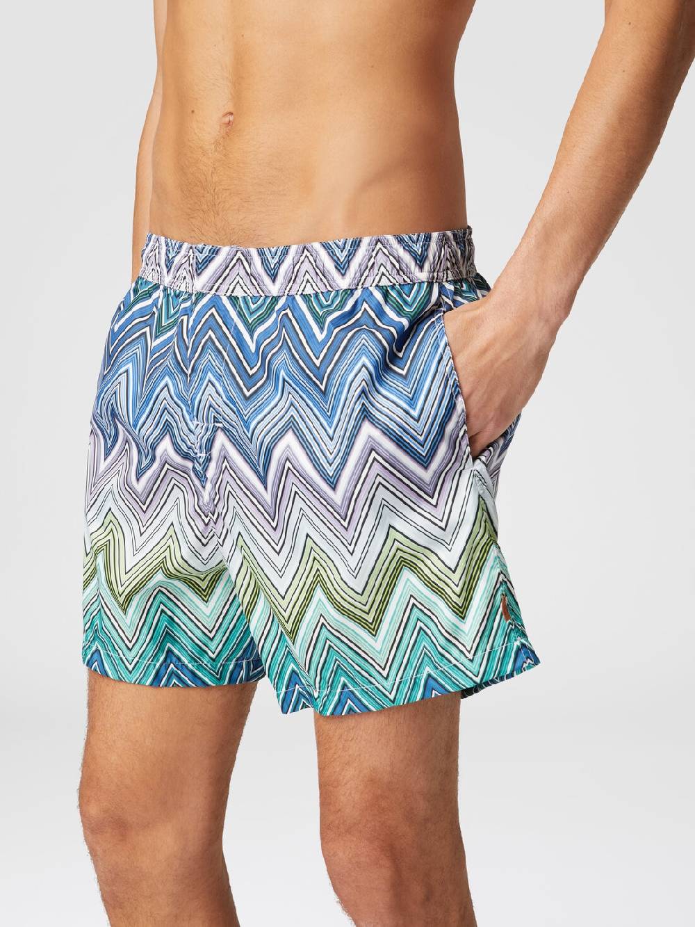 Missoni Boxer mare con stampa macro zig zag 2025