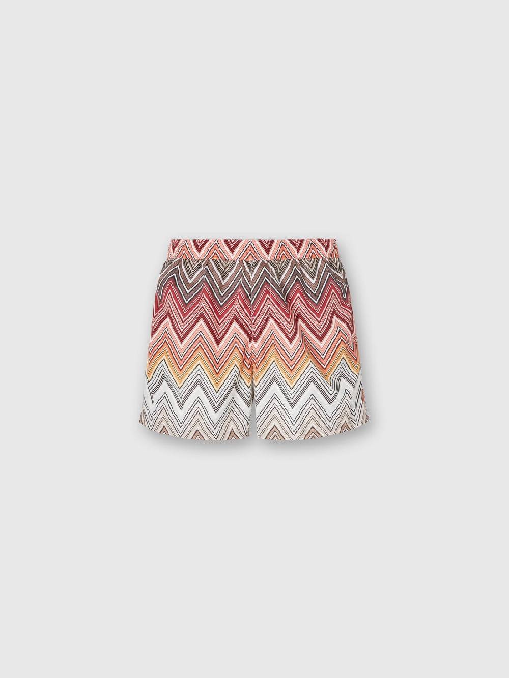 Missoni Boxer mare con stampa macro zig zag In Linea