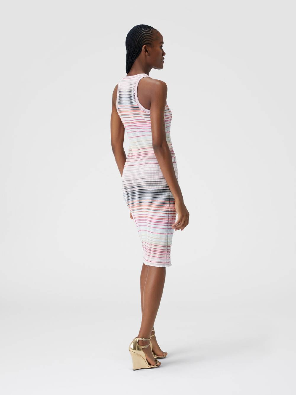 Missoni Abito lungo a righe in cotone e viscosa Nuovo