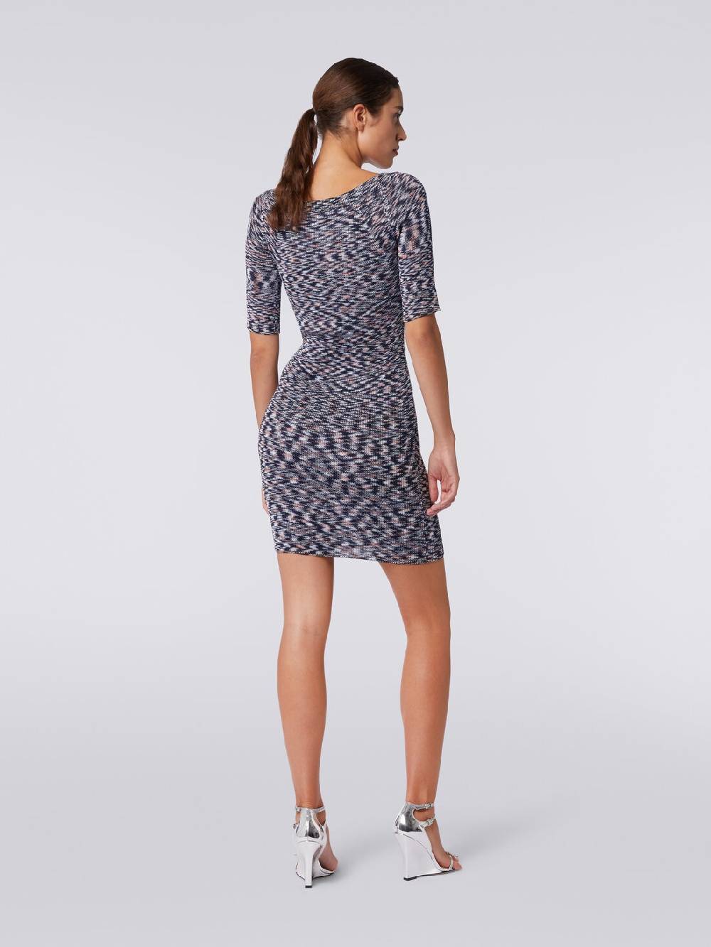 Missoni Mini-abito a maniche corte in misto viscosa fiammata Promozione