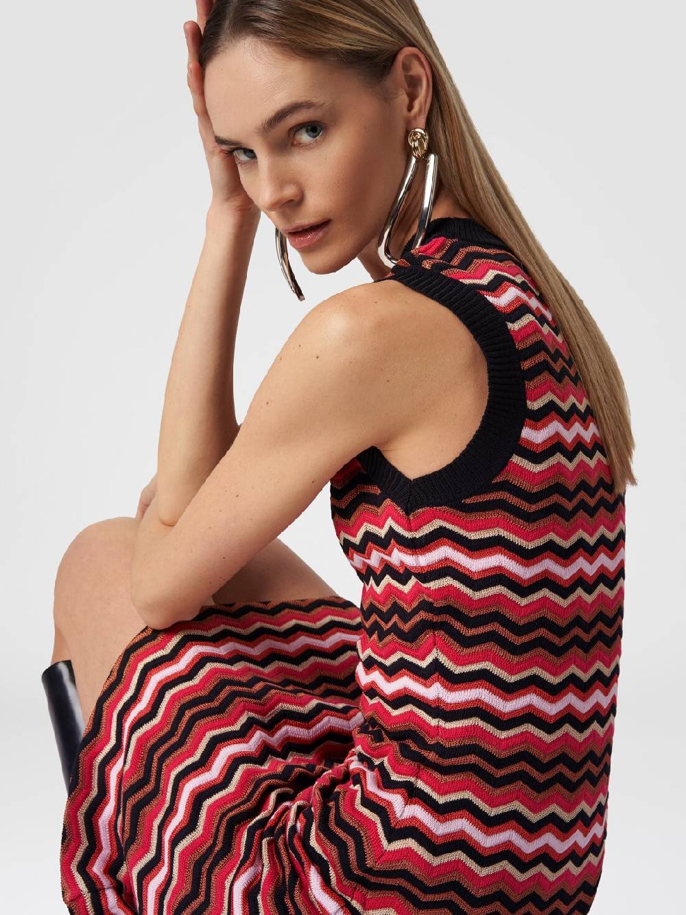 Missoni Abito senza maniche in maglia zig zag Soddisfazione Garantita