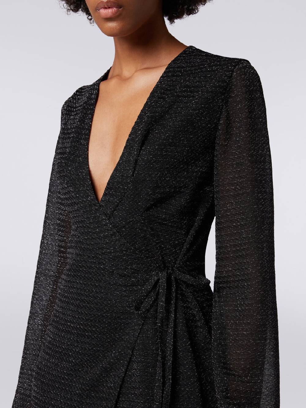 Missoni Abito lungo con scollatura a V in viscosa lamé Promozione Limitata