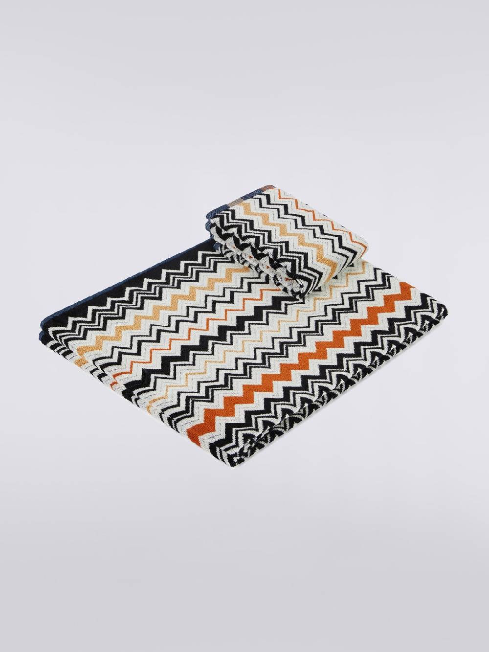 Missoni Set 2 pezzi di asciugamani da bagno Bernard in spugna di cotone chevron Fino Al -60%