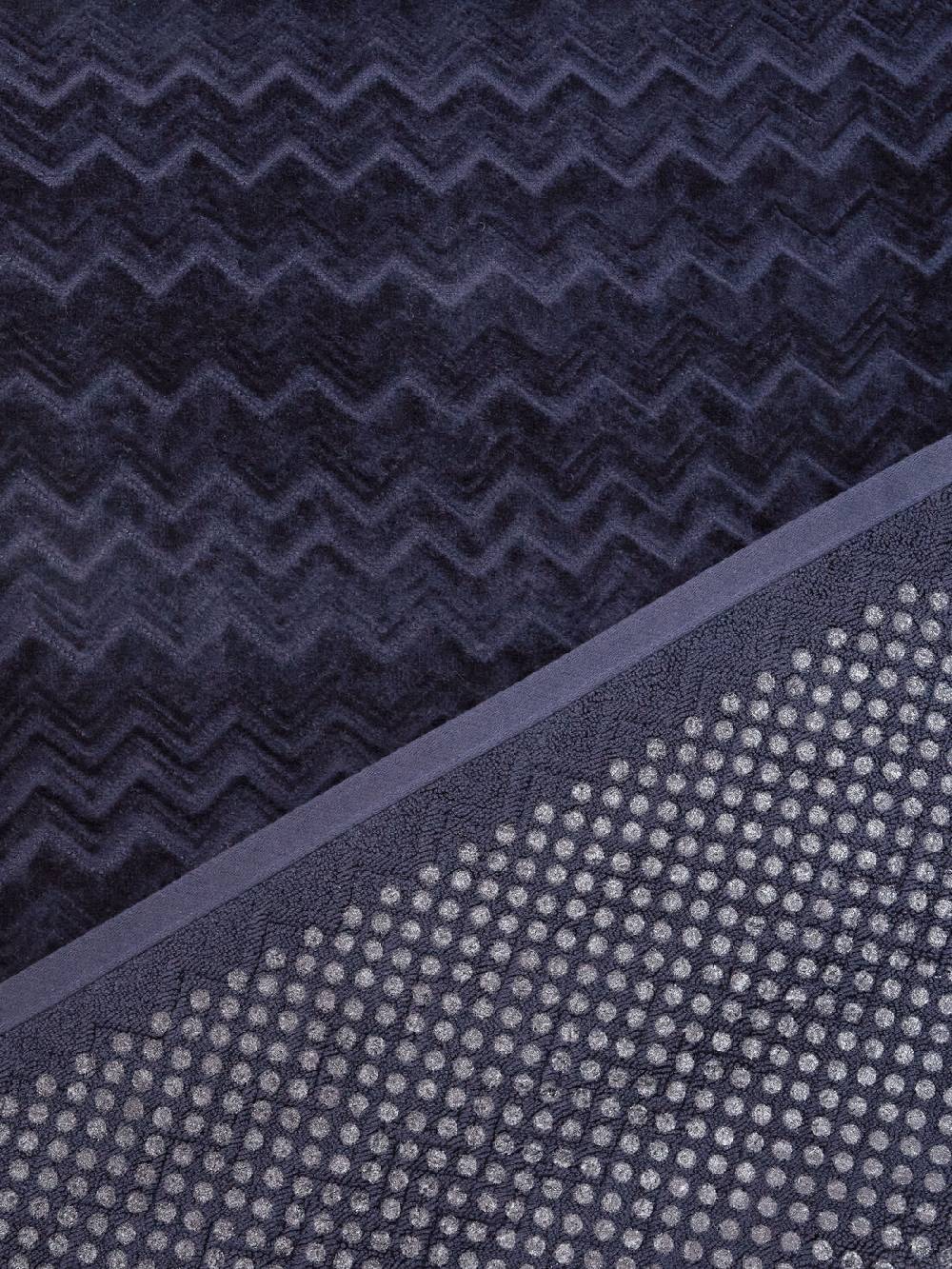 Missoni Tappetino da bagno Chalk 60x90 cm in cotone zig zag Prezzo Ridotto