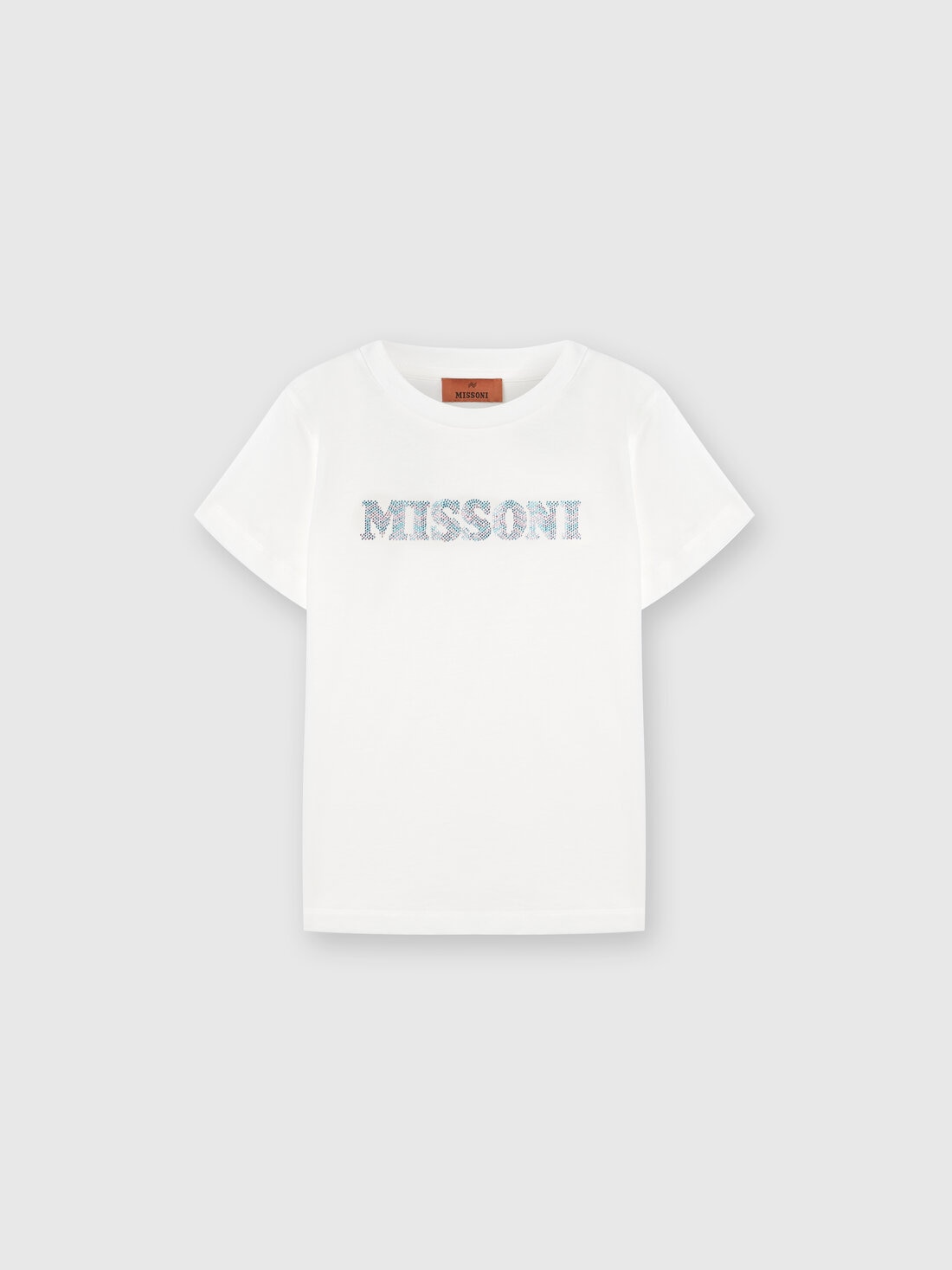 Missoni T-shirt in jersey di cotone logata Vendita Calda