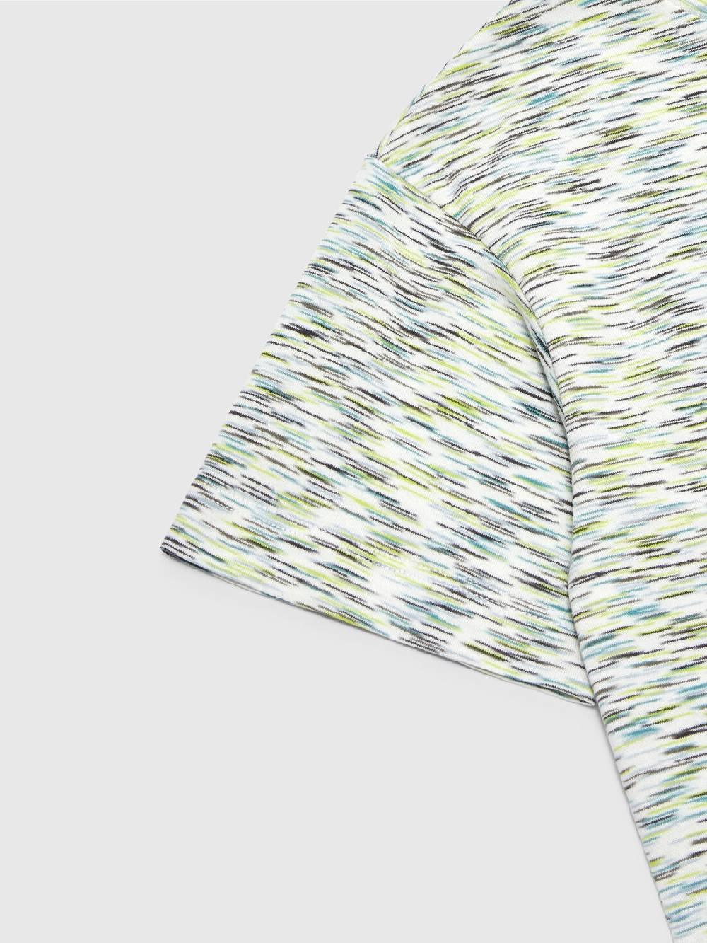 Missoni T-shirt in cotone fiammato con scritta logo Vendita Economica