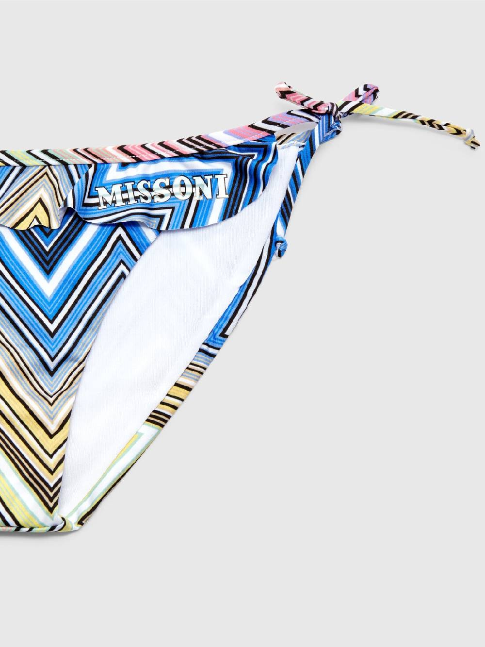 Missoni Bikini chevron con volant e scritta logo In Saldo