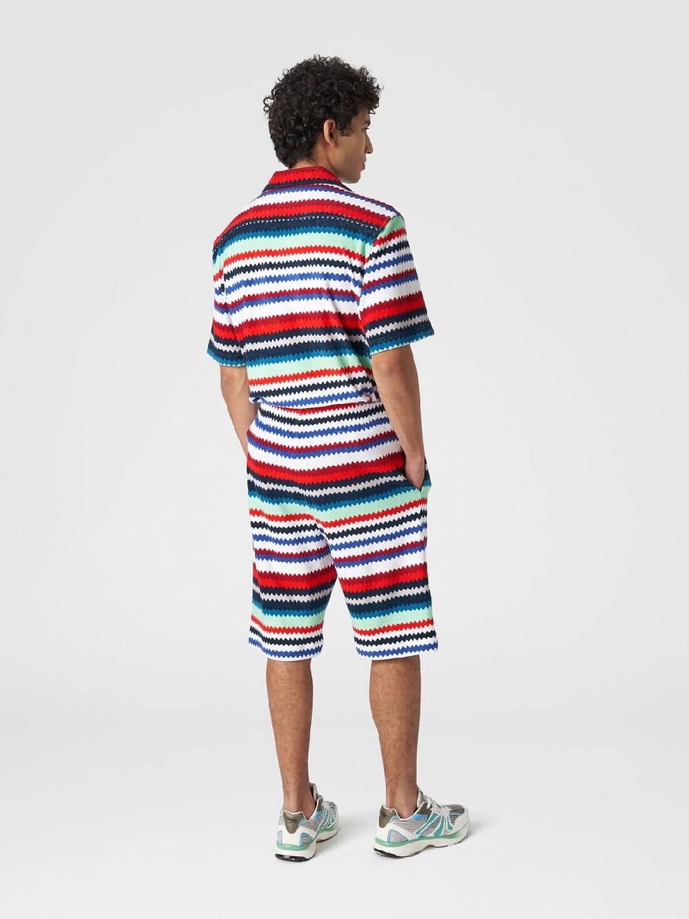 Missoni Shorts in spugna stampa zig zag 2025