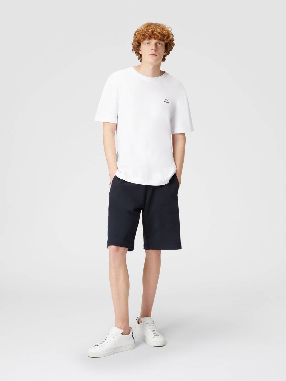 Missoni Shorts in cotone con inserti chevron In Linea