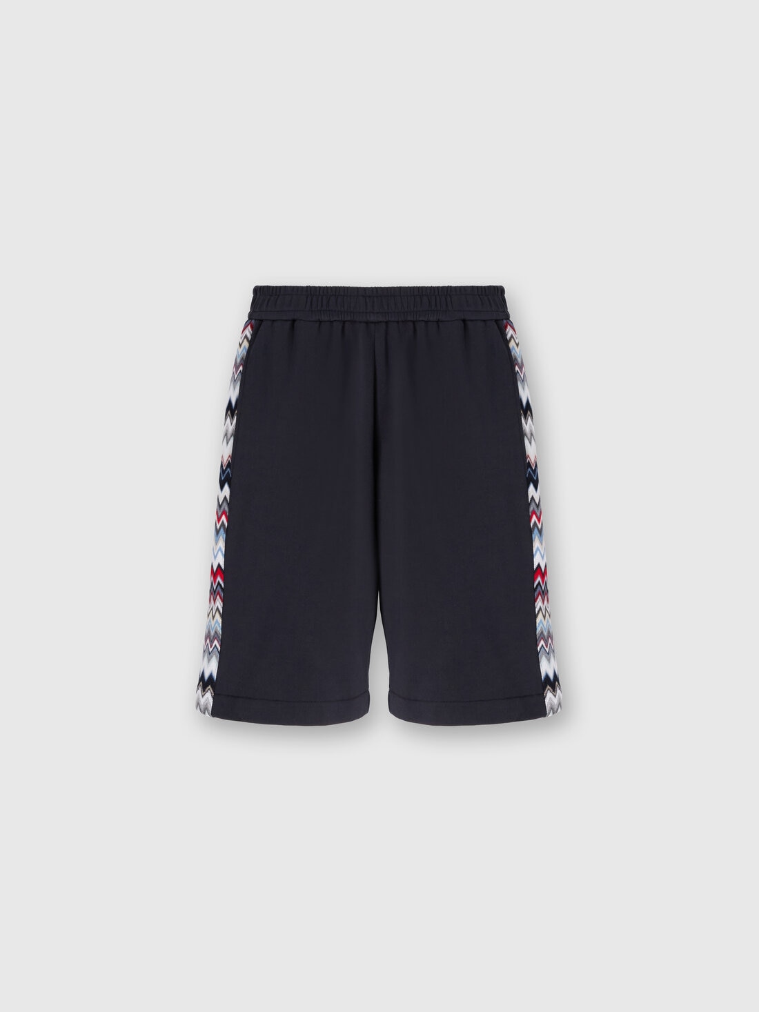 Missoni Shorts in cotone con inserti chevron In Linea