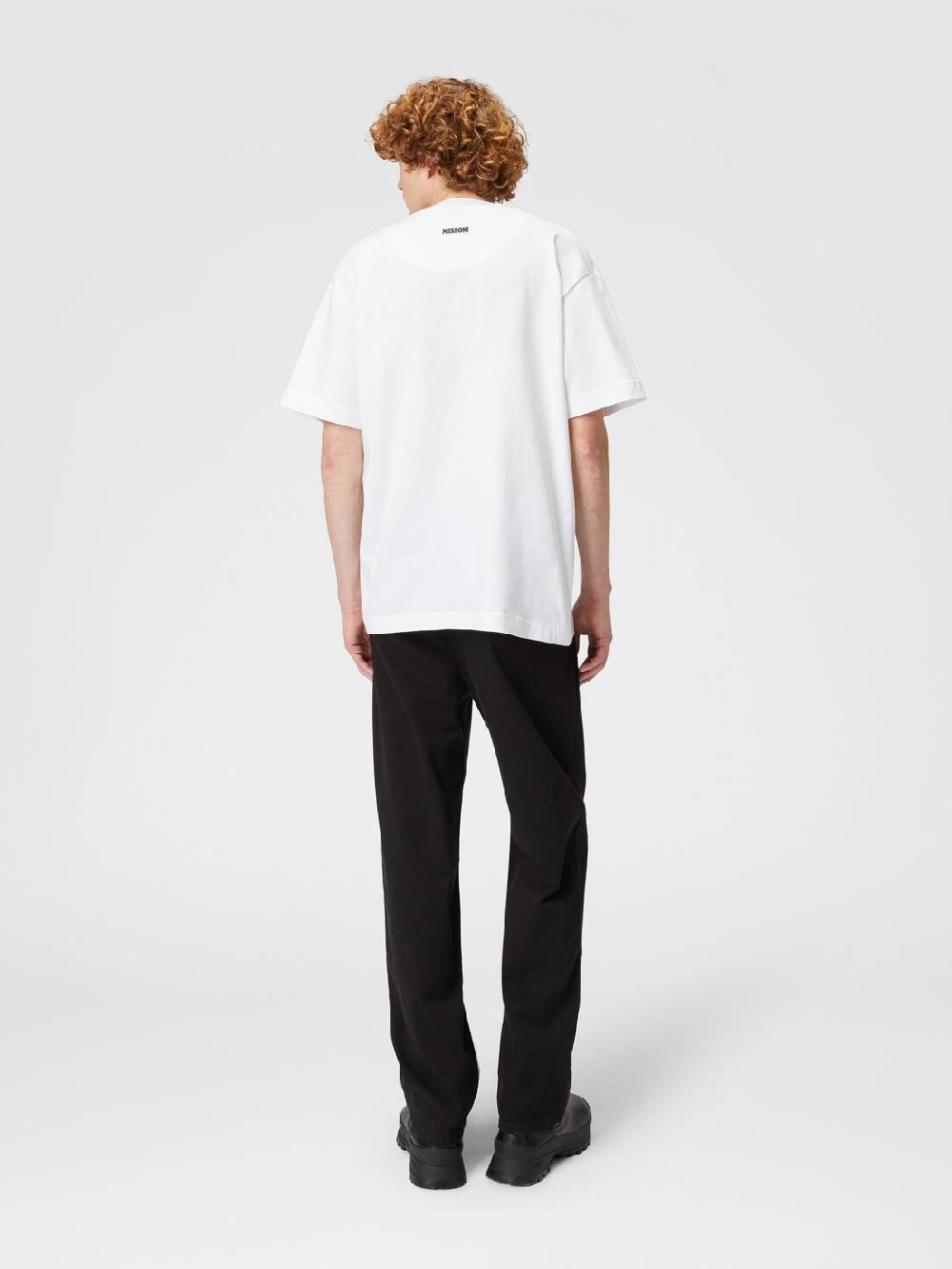 Missoni T-shirt in jersey di cotone con ricamo zig zag Nuovo