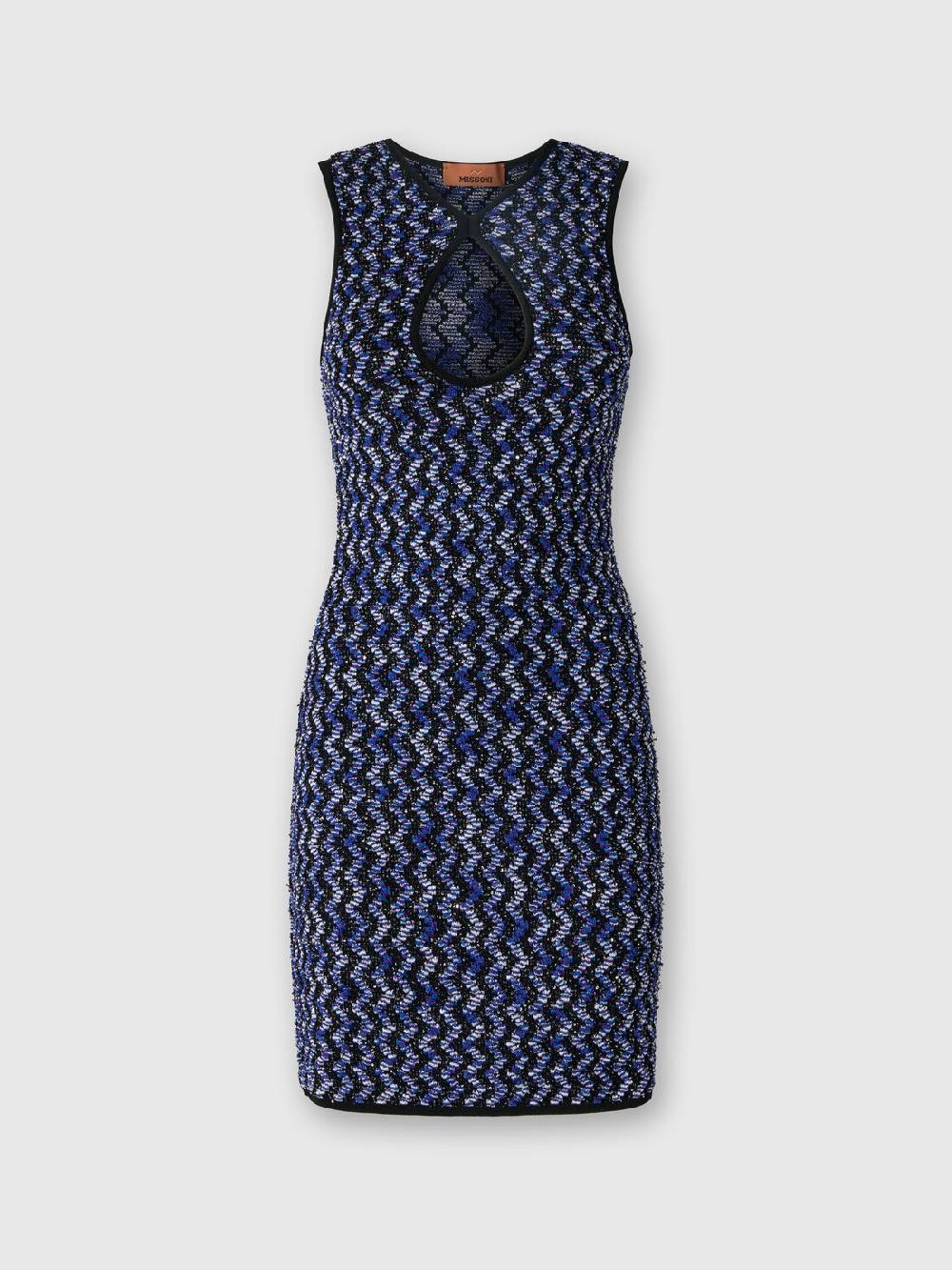Missoni Mini-abito senza maniche zig zag con paillettes Promozione