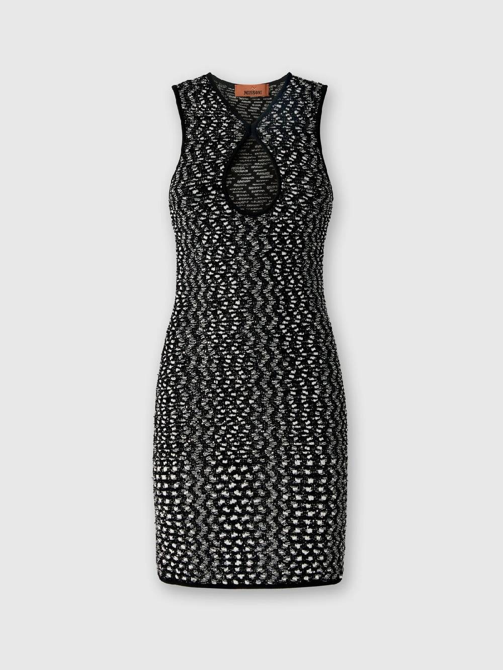 Missoni Mini-abito senza maniche zig zag con paillettes Spedizione Gratuita