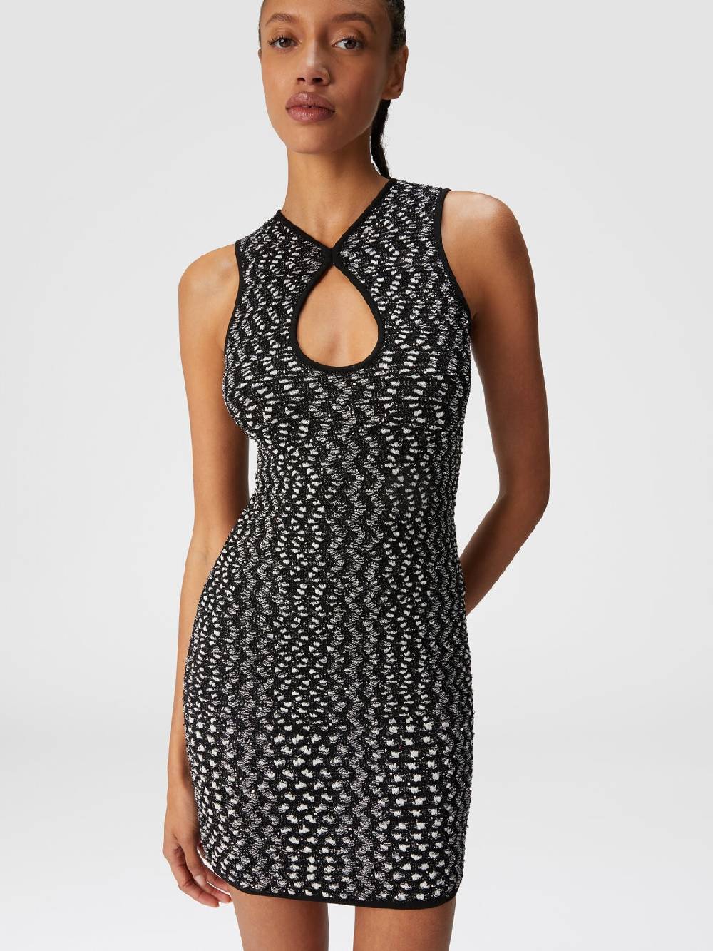 Missoni Mini-abito senza maniche zig zag con paillettes Spedizione Gratuita