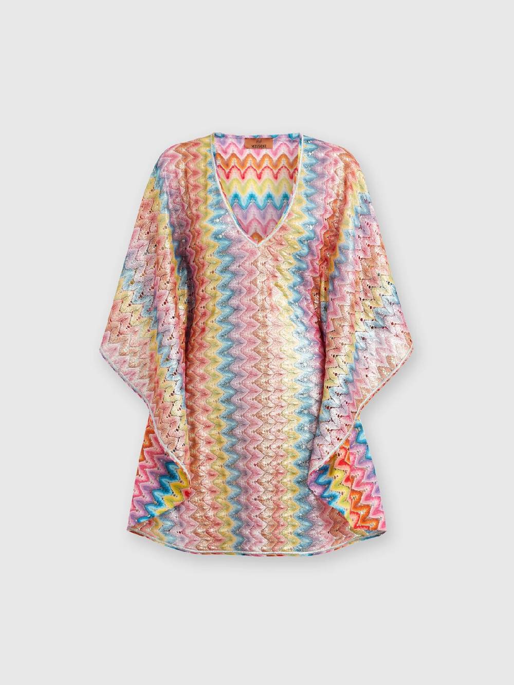 Missoni Caftano copricostume corto in pizzo spalmato Soddisfazione Garantita