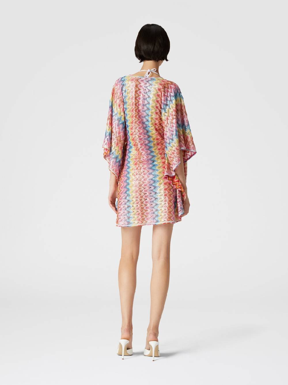 Missoni Caftano copricostume corto in pizzo spalmato Soddisfazione Garantita