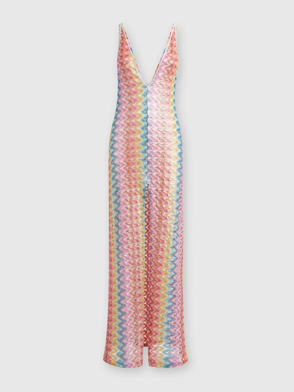 Missoni Abito copricostume lungo con scollatura a V e spacco Qualità Garantita