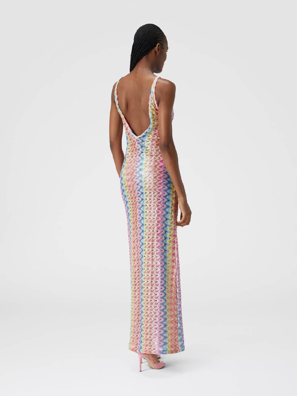 Missoni Abito copricostume lungo con scollatura a V e spacco Qualità Garantita