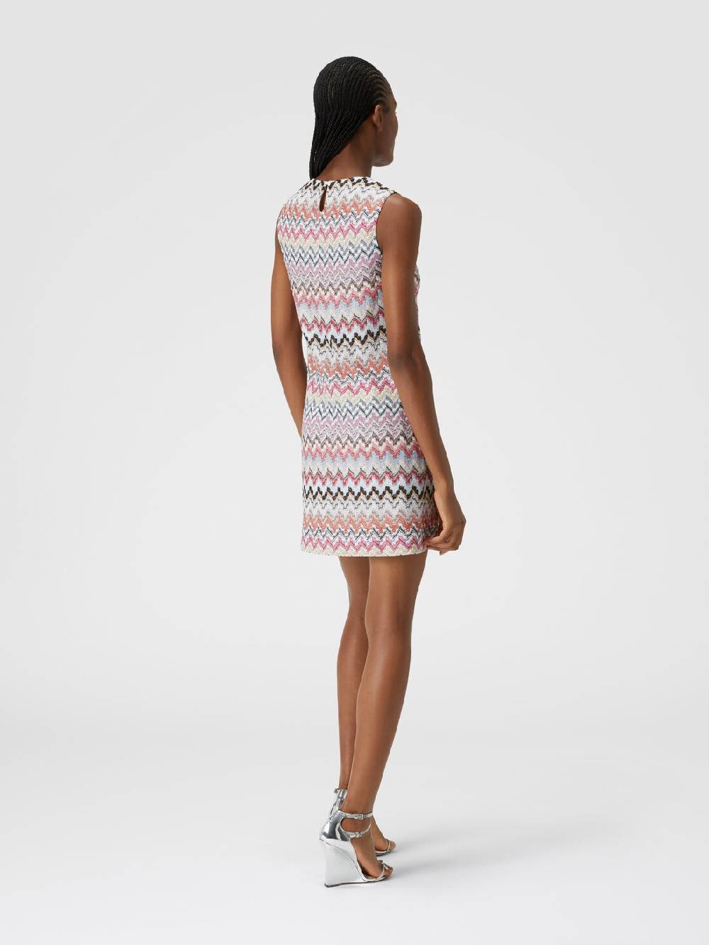 Missoni Mini-abito in misto viscosa lamé zig zag Negozi Online