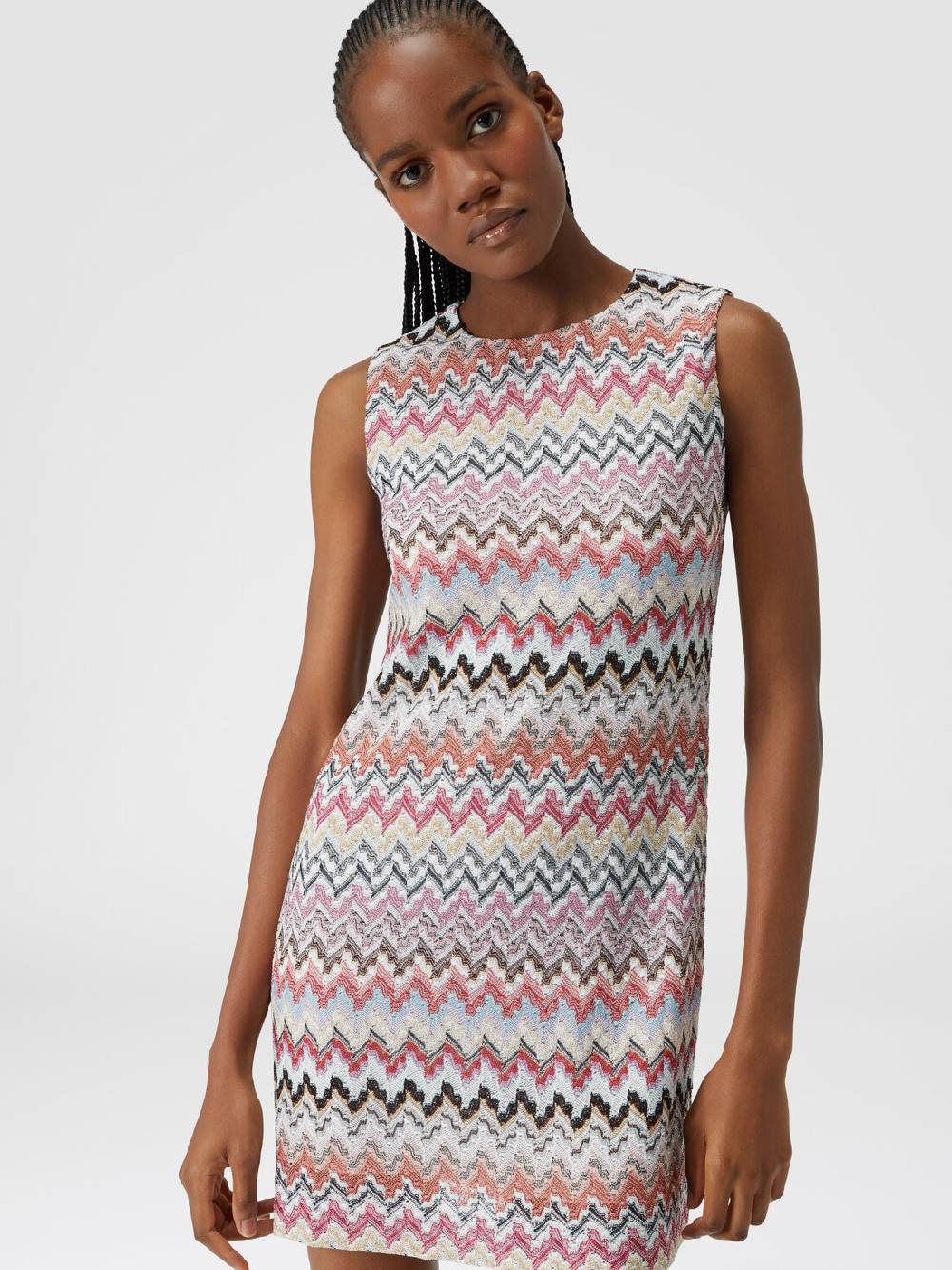 Missoni Mini-abito in misto viscosa lamé zig zag Negozi Online