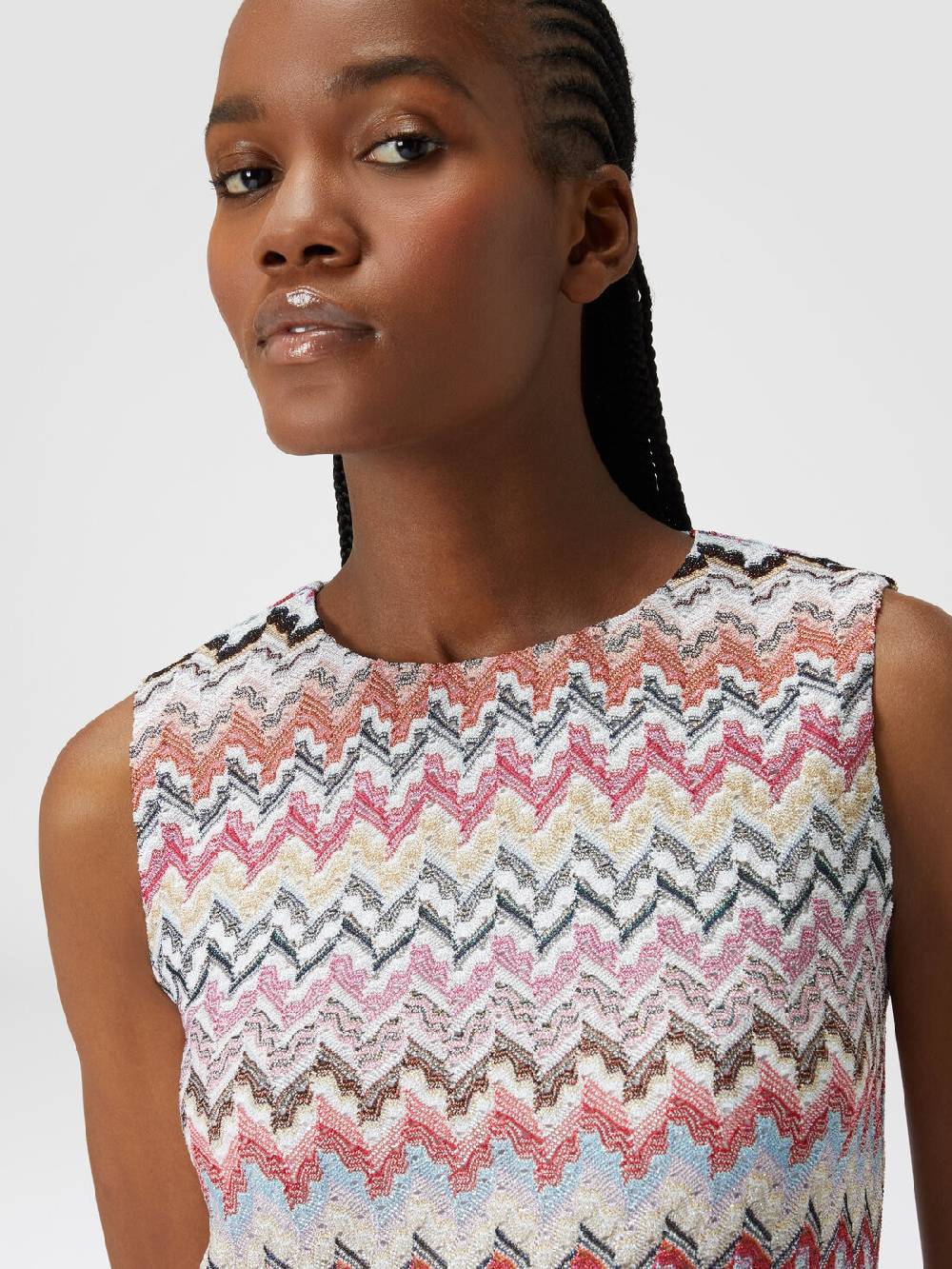Missoni Mini-abito in misto viscosa lamé zig zag Negozi Online