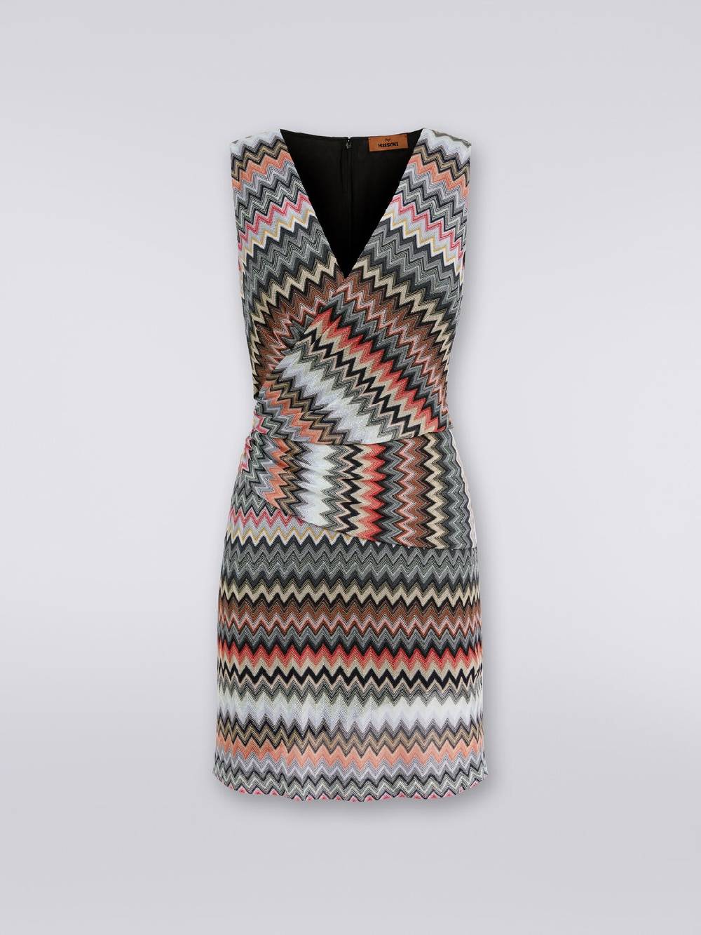 Missoni Mini-abito con scollatura a V in cotone e viscosa zig zag Convenienza