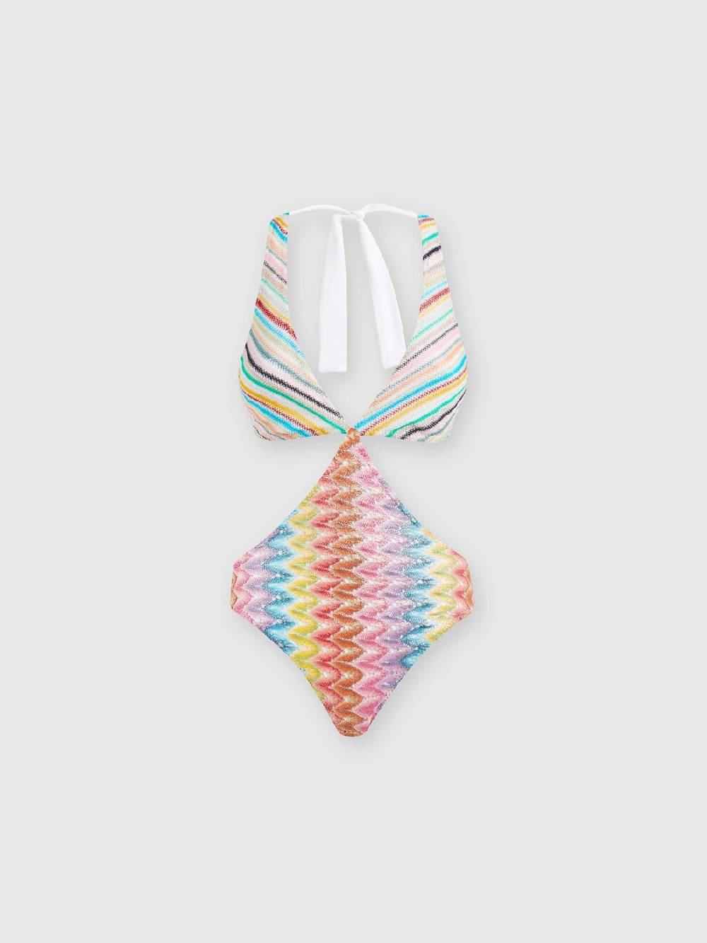 Missoni Costume intero patchwork con dettagli cut out Economico