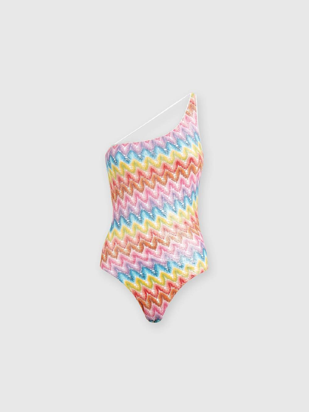 Missoni Costume intero monospalla in pizzo spalmato Outlet
