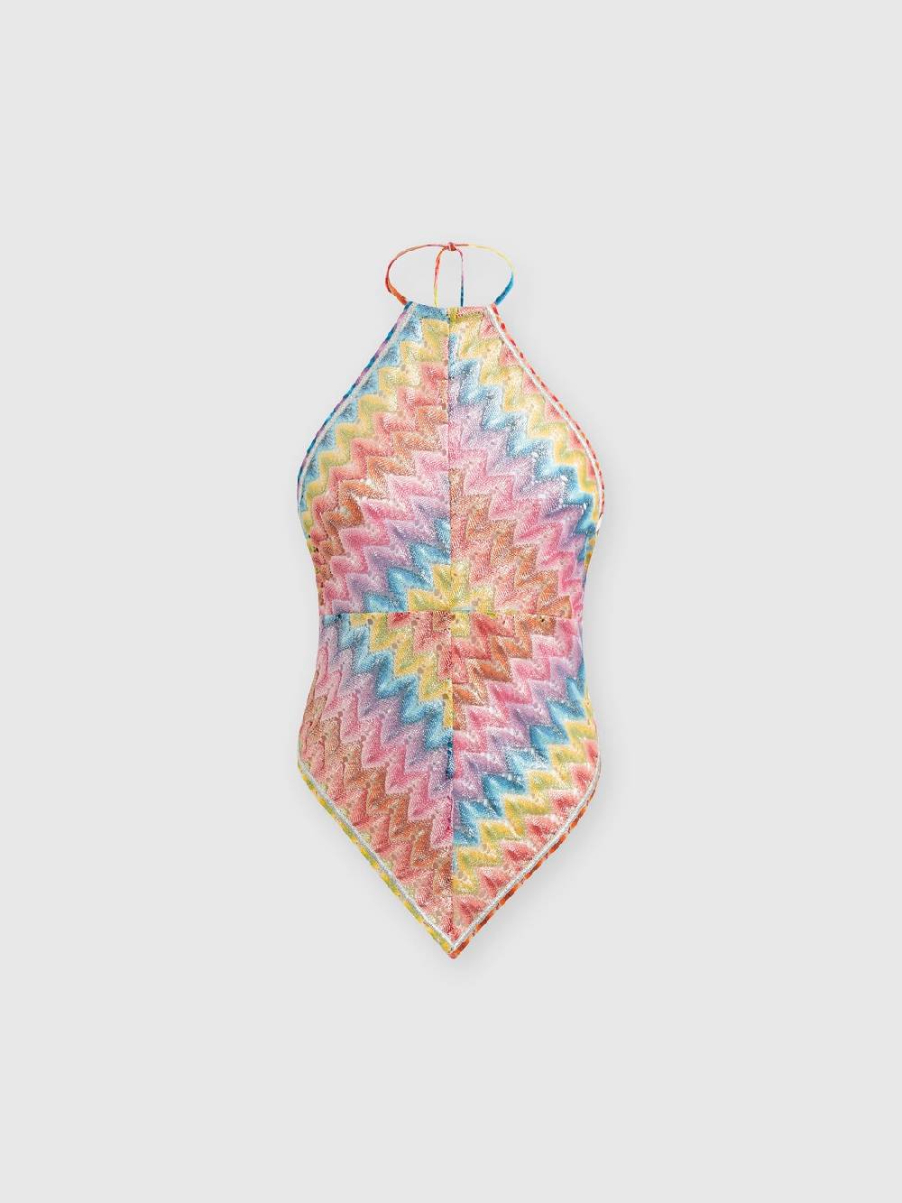 Missoni Top a fazzoletto in pizzo di misto cotone spalmato In Vendita