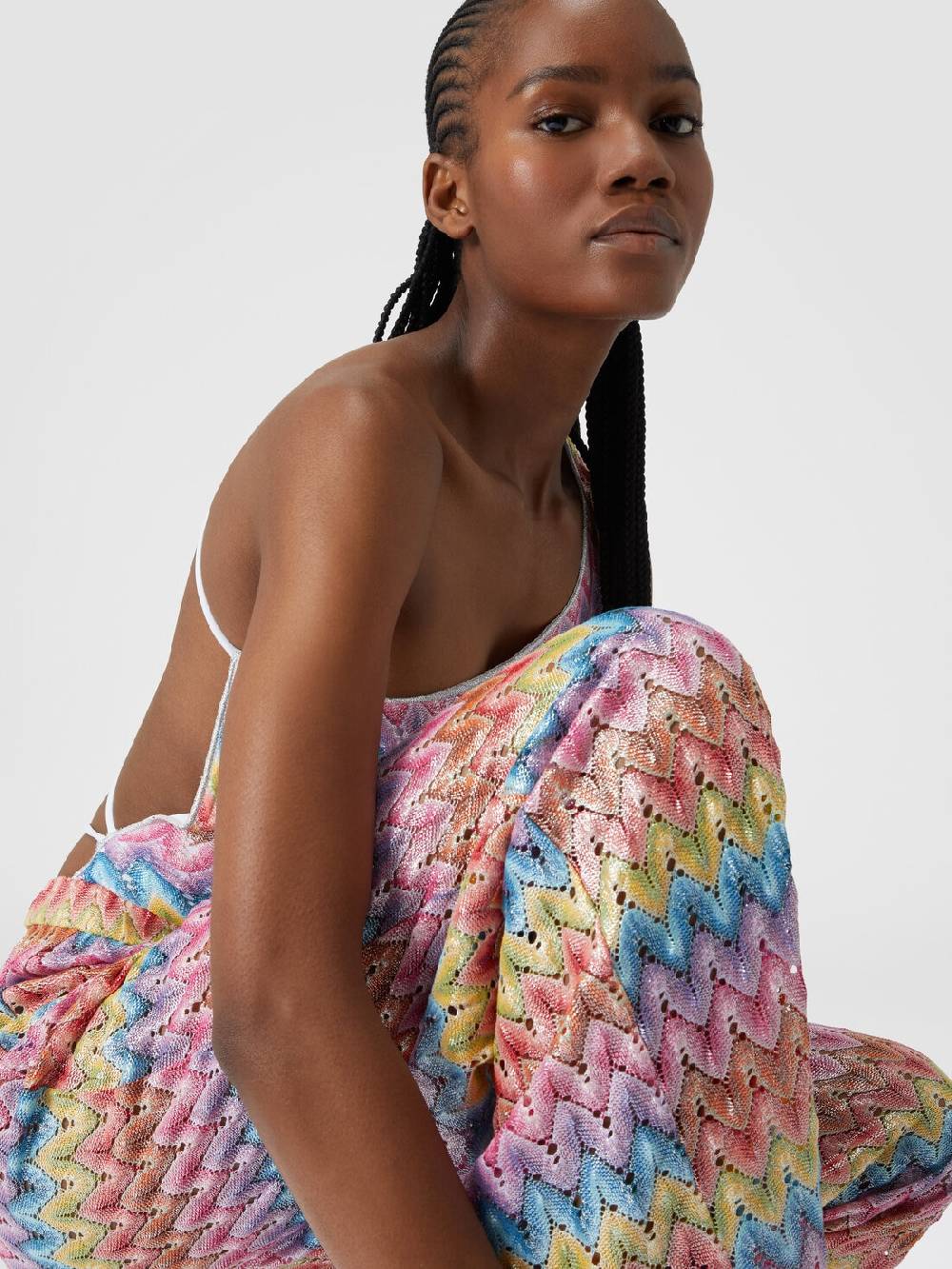 Missoni Pantaloni in pizzo di misto cotone spalmato Saldi