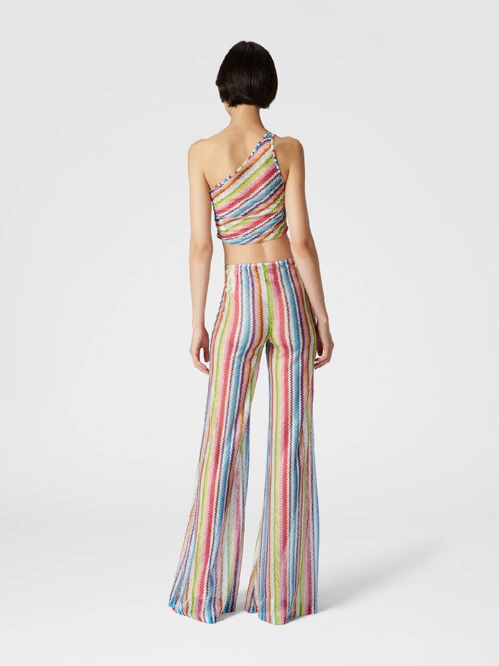 Missoni Pantaloni copricostume a vista bassa stampa zig zag Vendita Economica