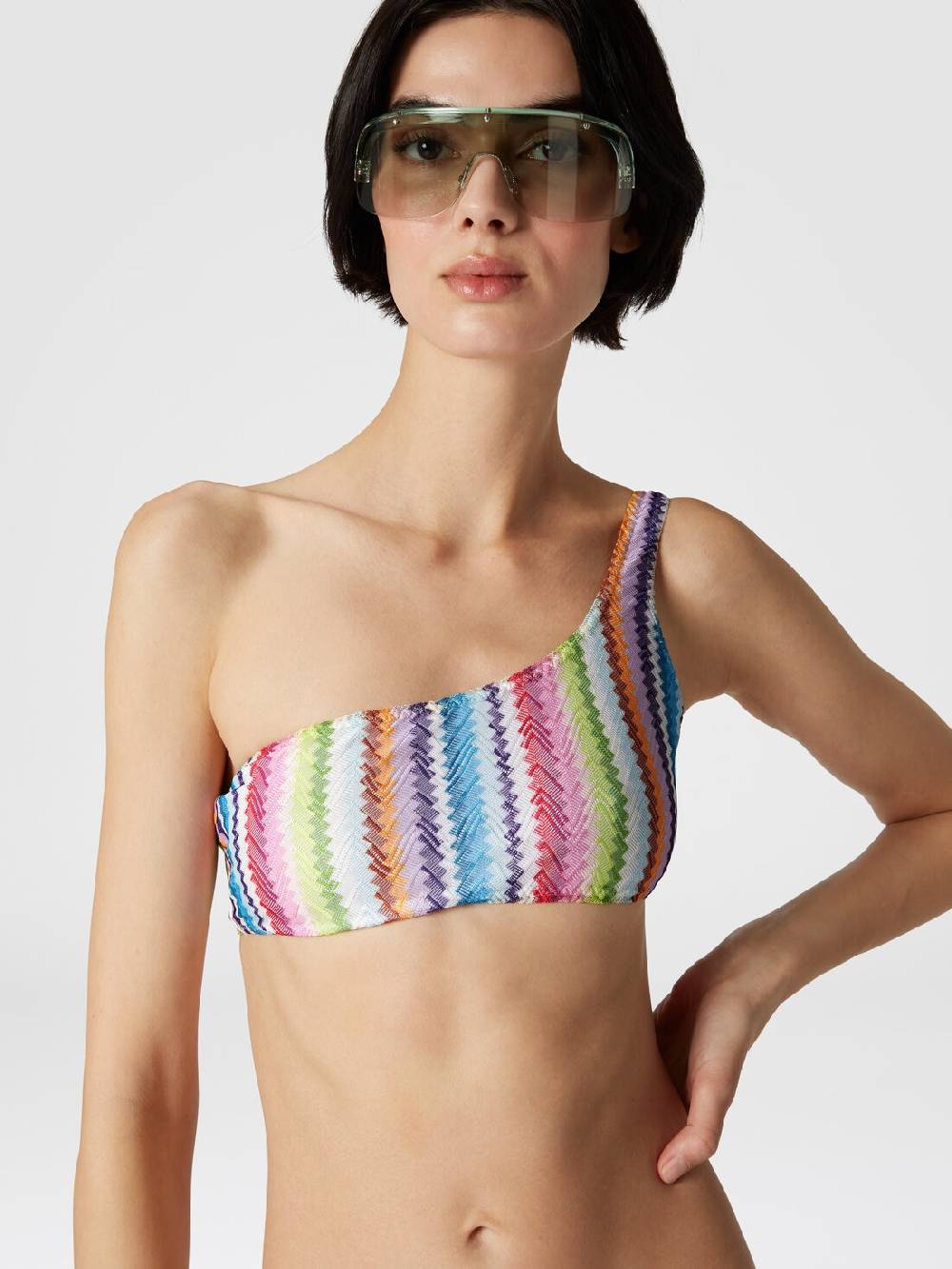 Missoni Bikini monospalla stampa zig zag Saldi Di Fabbrica