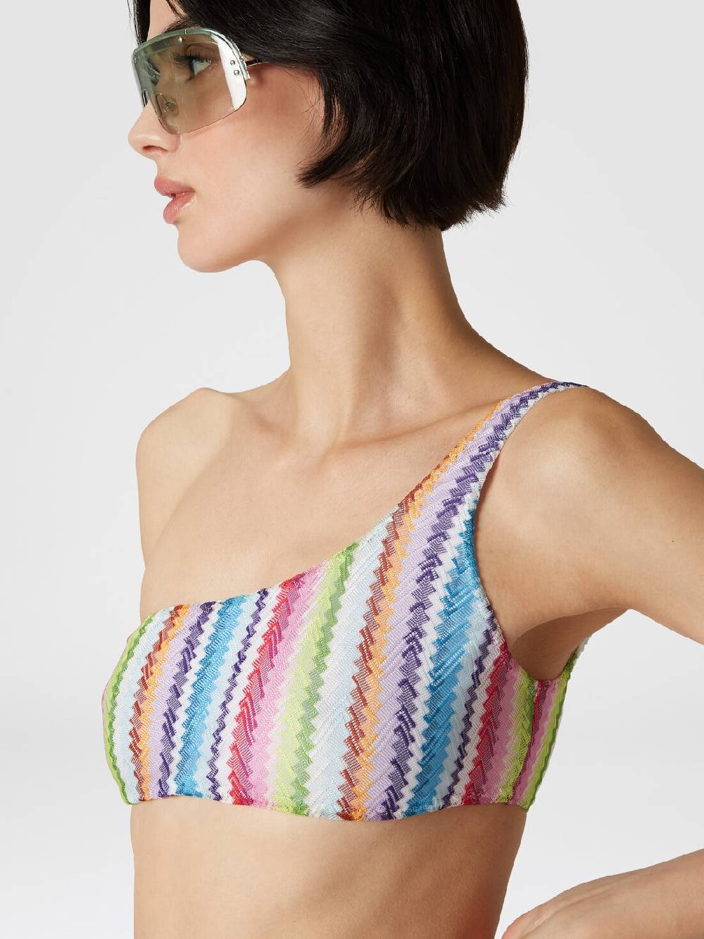 Missoni Bikini monospalla stampa zig zag Saldi Di Fabbrica