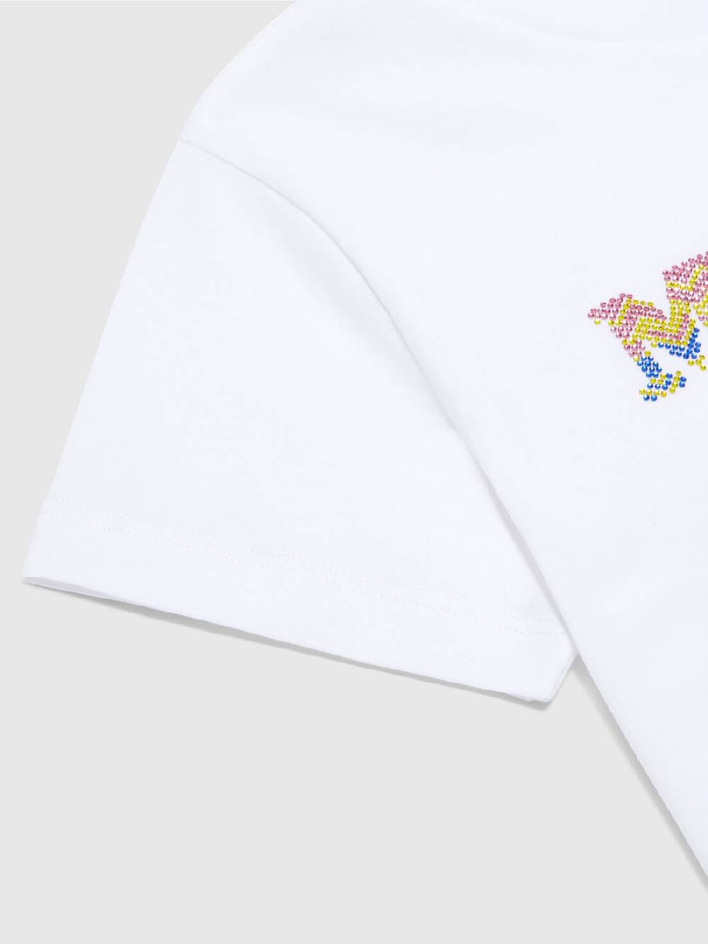 Missoni T-shirt in jersey di cotone con scritta logo chevron In Saldo