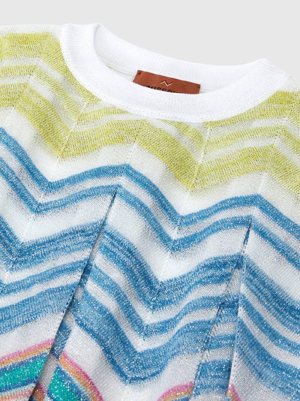 Missoni Top senza maniche in maglia di misto viscosa lamé Nuovo