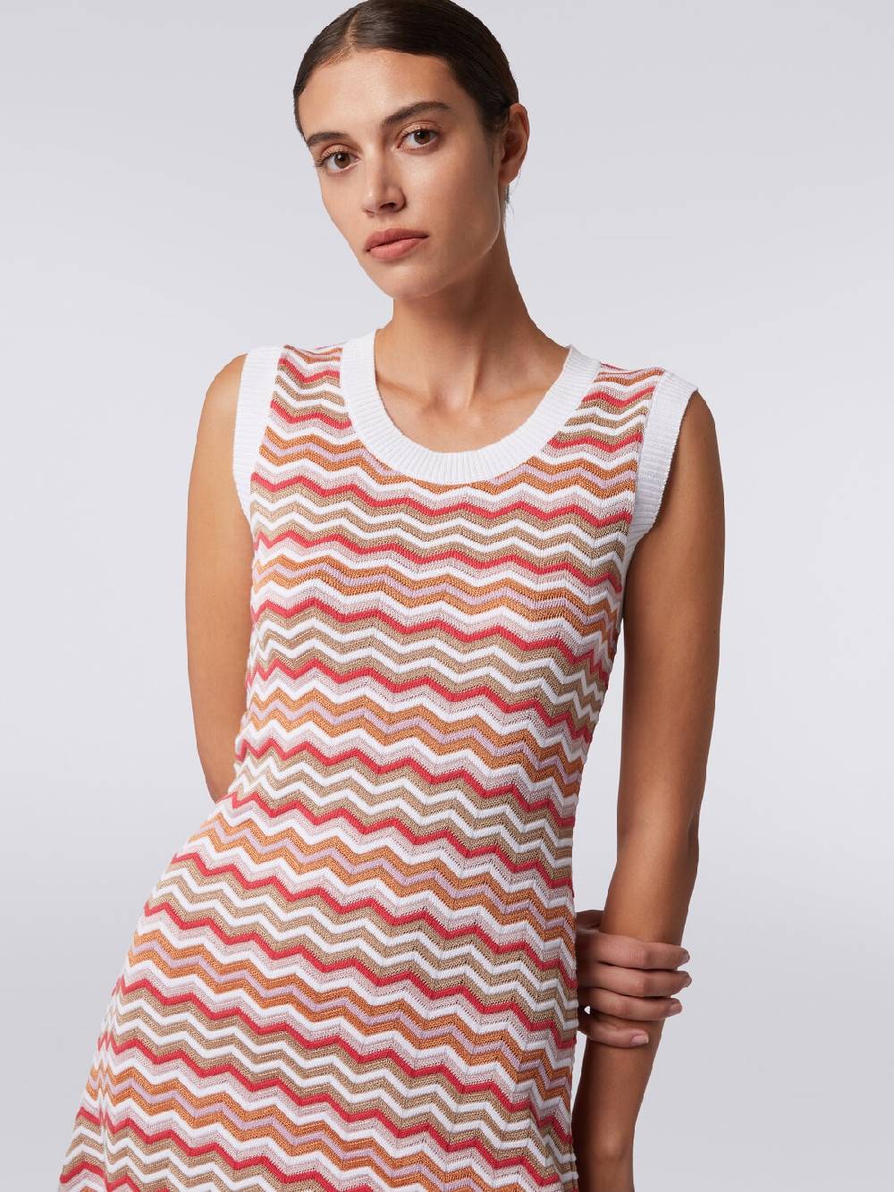Missoni Abito senza maniche in maglia zig zag Promozione Limitata
