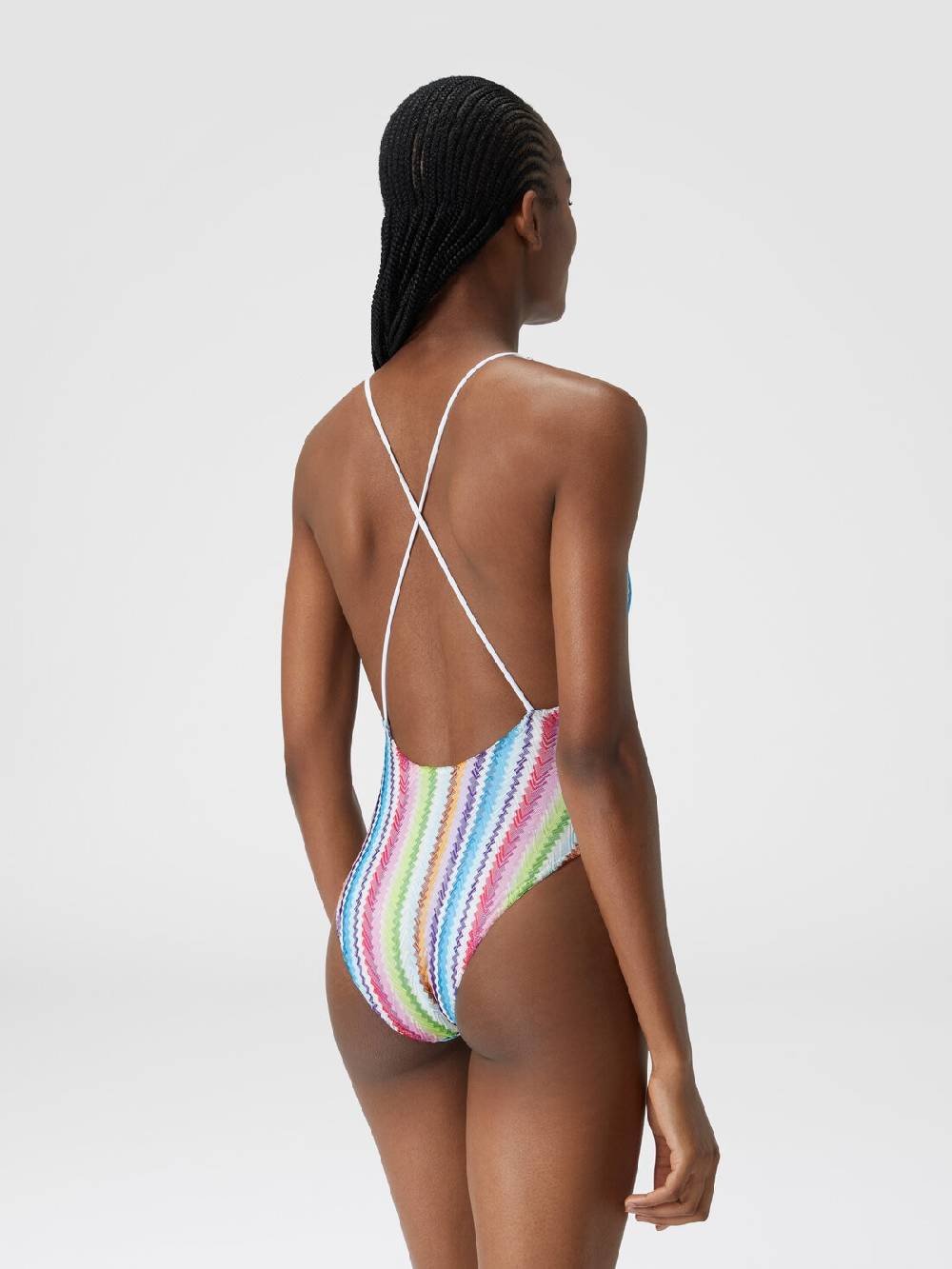 Missoni Costume intero stampa zig zag con scollatura a V Shopping Online