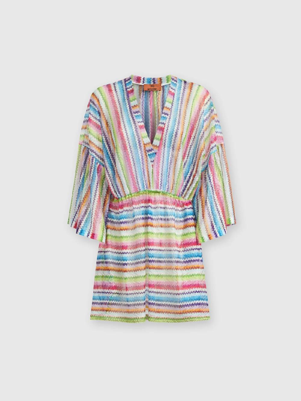 Missoni Caftano copricostume corto stampa zig zag Sottocosto