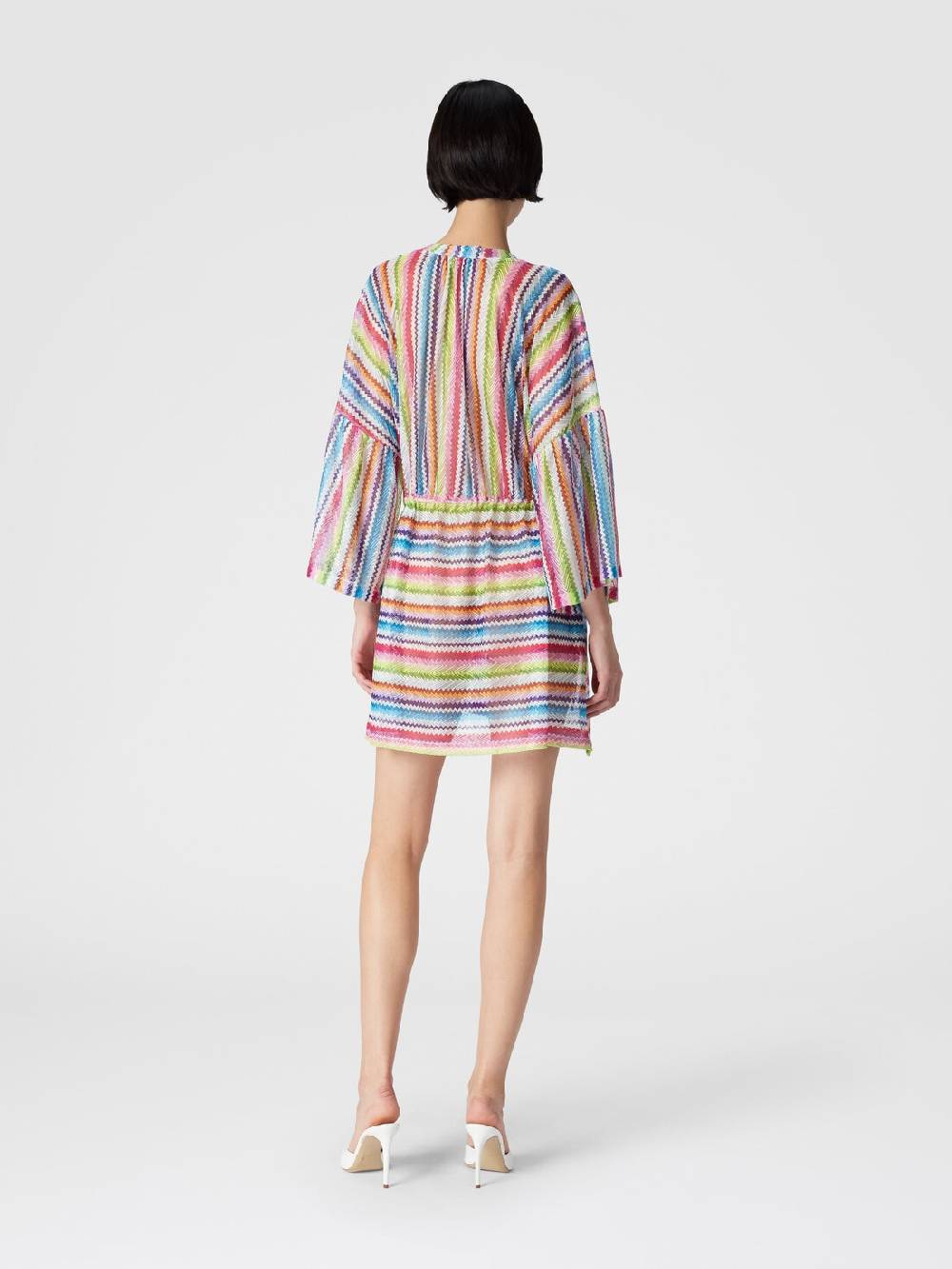 Missoni Caftano copricostume corto stampa zig zag Sottocosto
