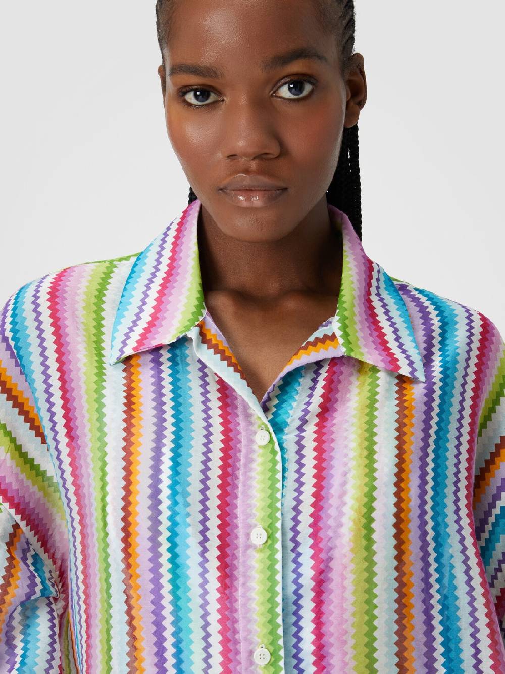 Missoni Camicia oversize in seta e cotone stampata Convenienza