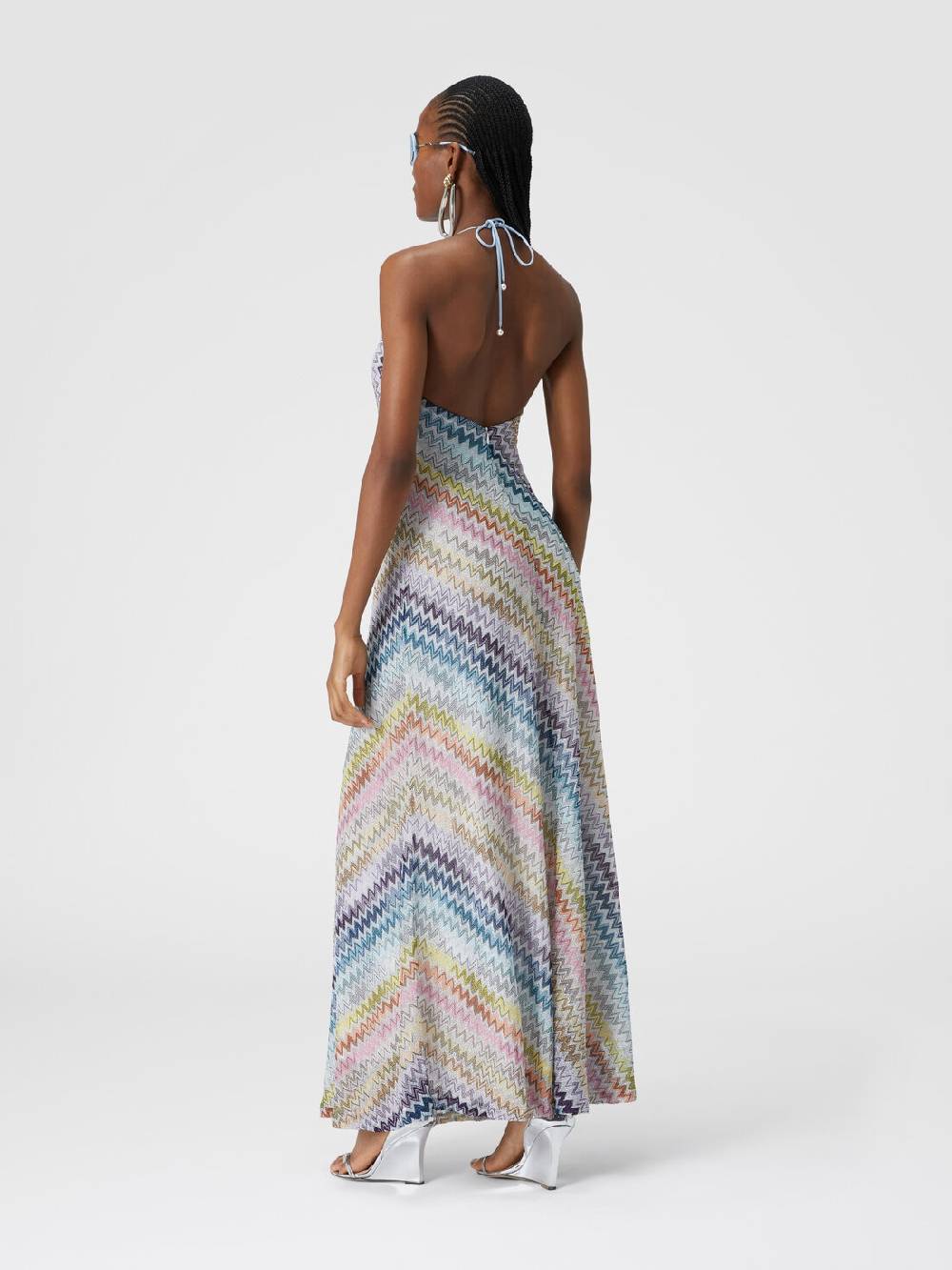 Missoni Slip dress con laccetto sul collo e applicazioni in perle Sconto