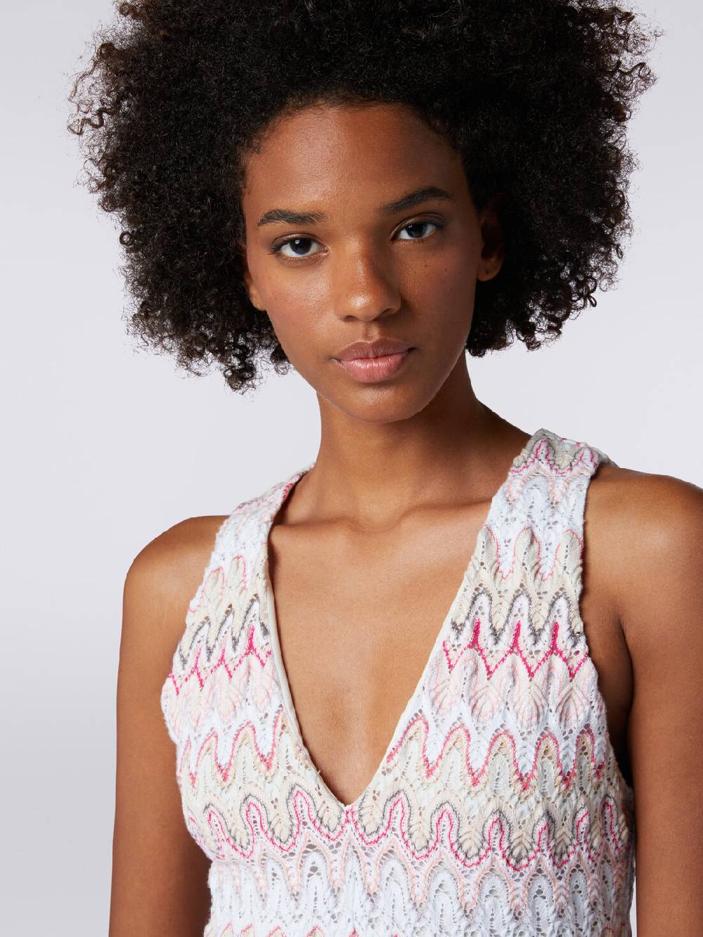 Missoni Abito con scollatura a V in misto viscosa motivo a onde Promozione
