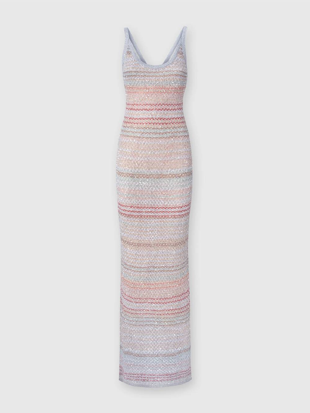 Missoni Abito lungo in maglia zig zag con trama effetto uncinetto In Vendita