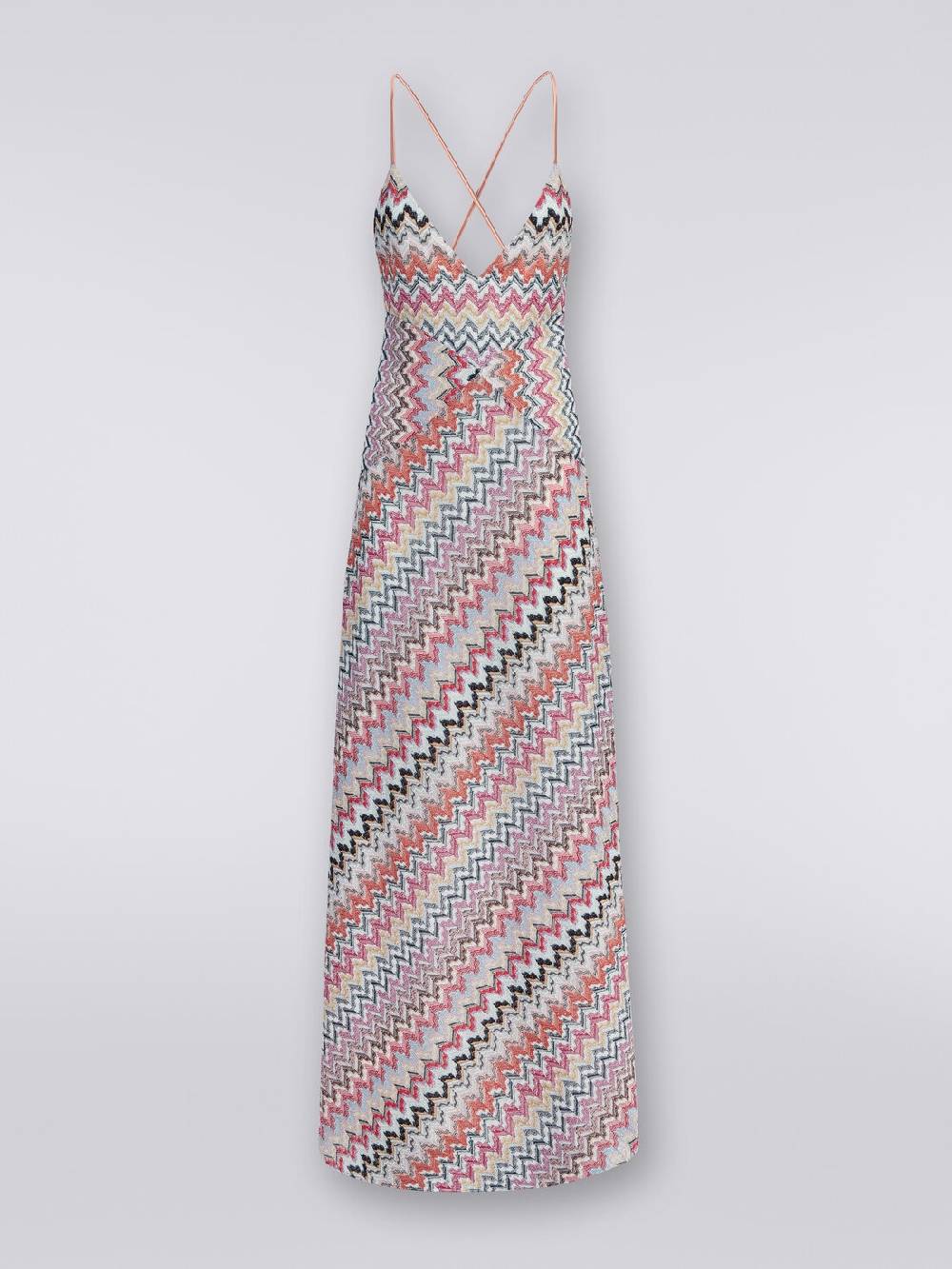 Missoni Abito lungo in misto viscosa patchwork con lurex Hotsell