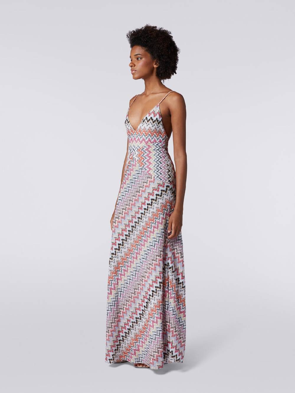 Missoni Abito lungo in misto viscosa patchwork con lurex Hotsell