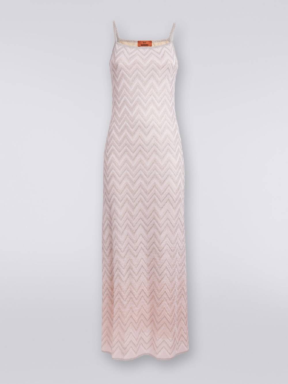 Missoni Abito lungo senza maniche in viscosa lamé zig zag Saldi Di Fabbrica
