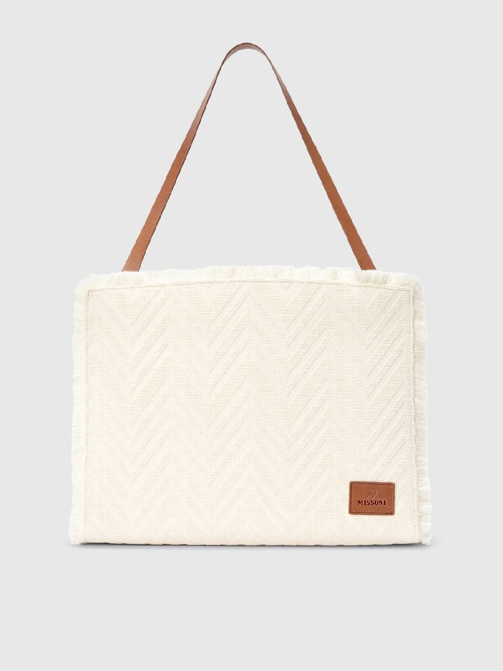 Missoni Tote bag in misto cotone con motivo chevron I Più Venduti
