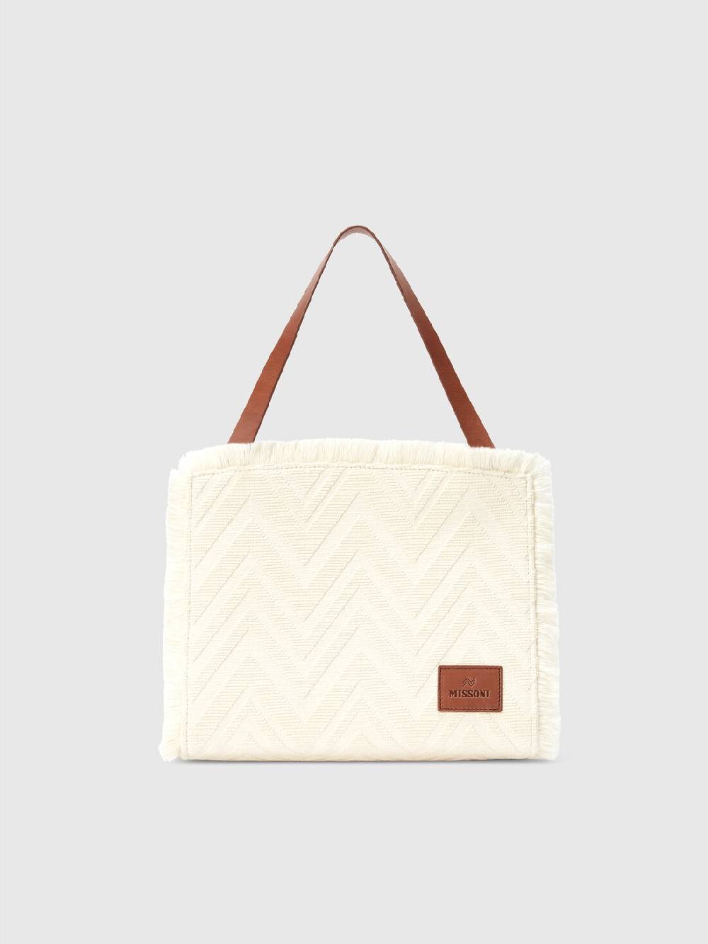 Missoni Tote bag in misto cotone chevron Vendite Flash