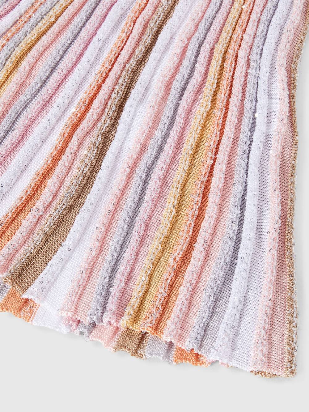 Missoni Abito a maniche corte in maglia di viscosa plissée Nuova