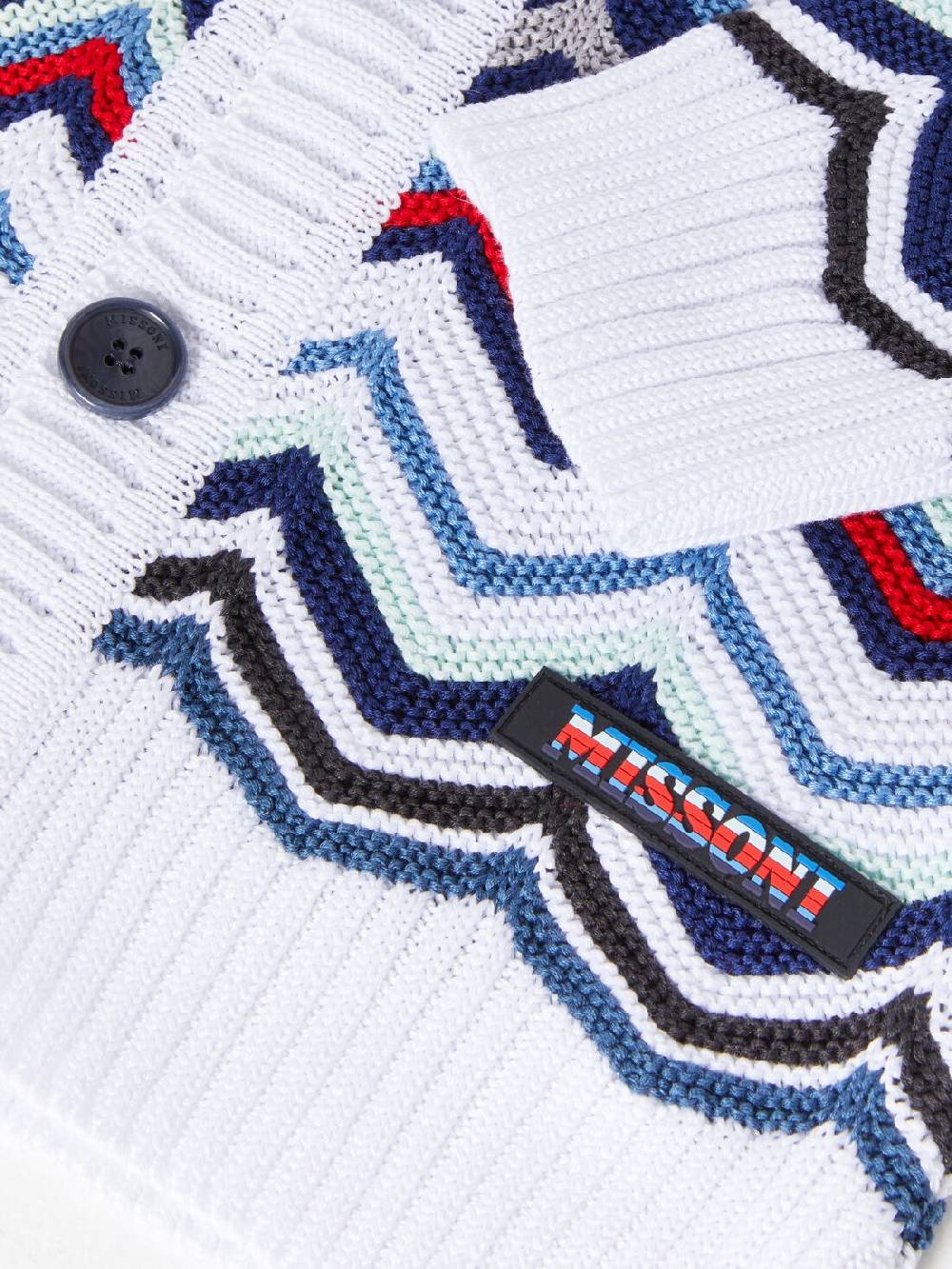 Missoni Cardigan in maglia di cotone chevron Nuovo
